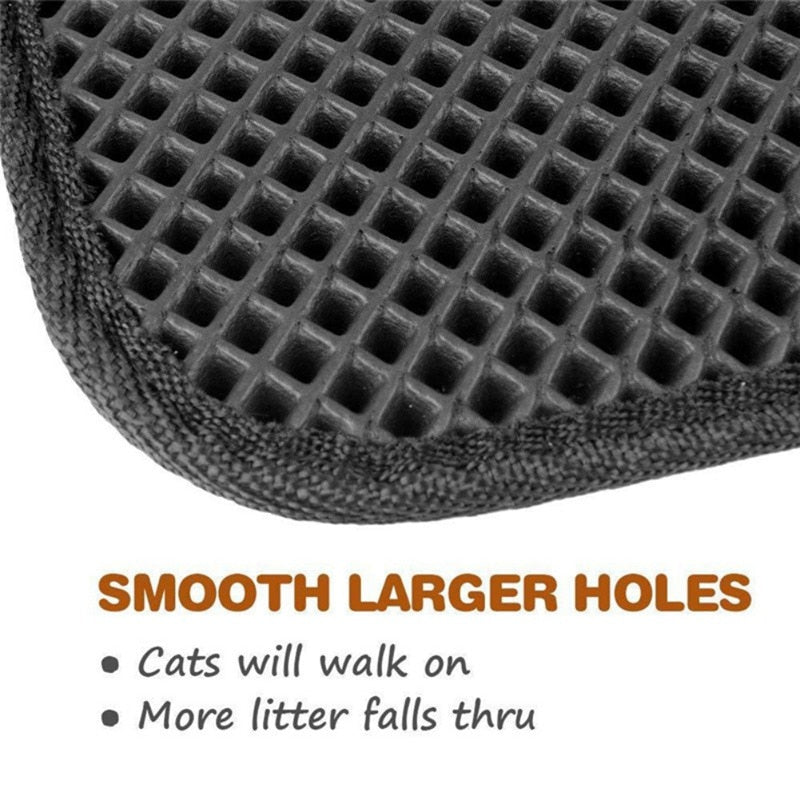 Waterproof Black Cat Litter Mat