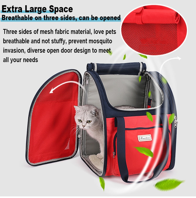 3 Sides Mesh Pet Backpack