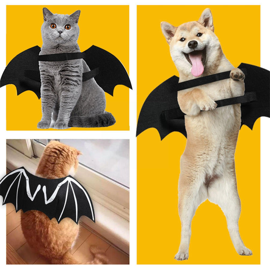 Halloween Dog Luminous Bat Costumes