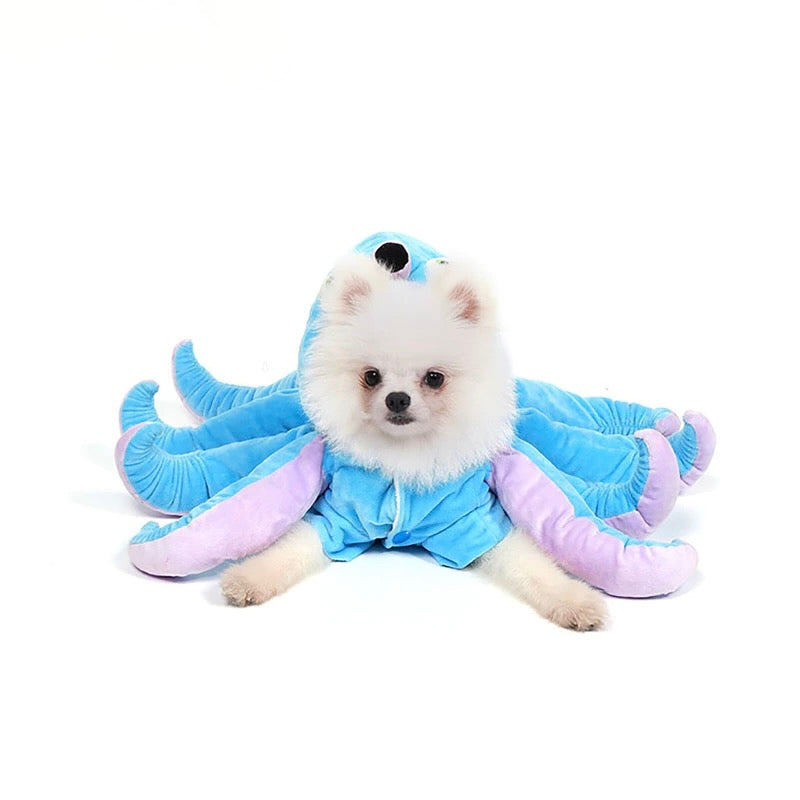 Funny Halloween Dog Octopus Costumes