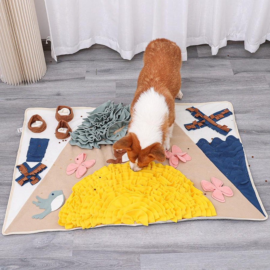 Garden Design Sniffing Dog Mat