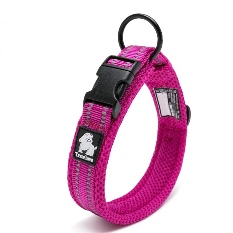 3M Reflective Nylon Padded Dog Collar