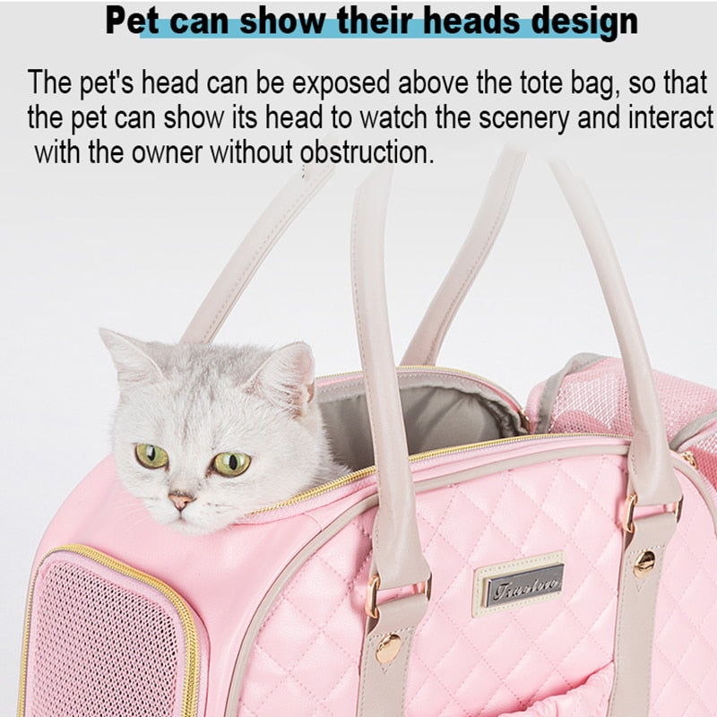 Luxury Design Leather Pet Handbag