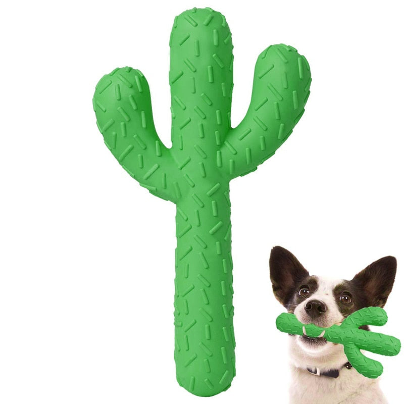 Durable Green Cactus Dog Chew Toys