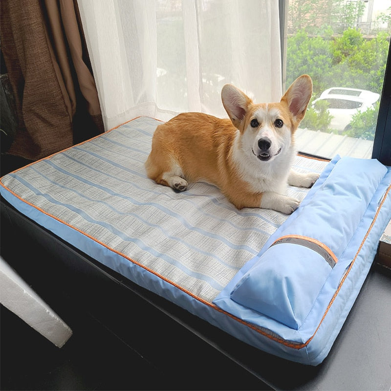 Summer Ice Silk Dog Mat