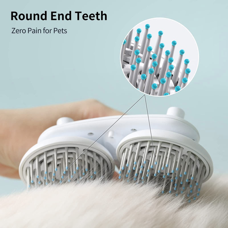 162° Arc Design Dual Head Dog Brush