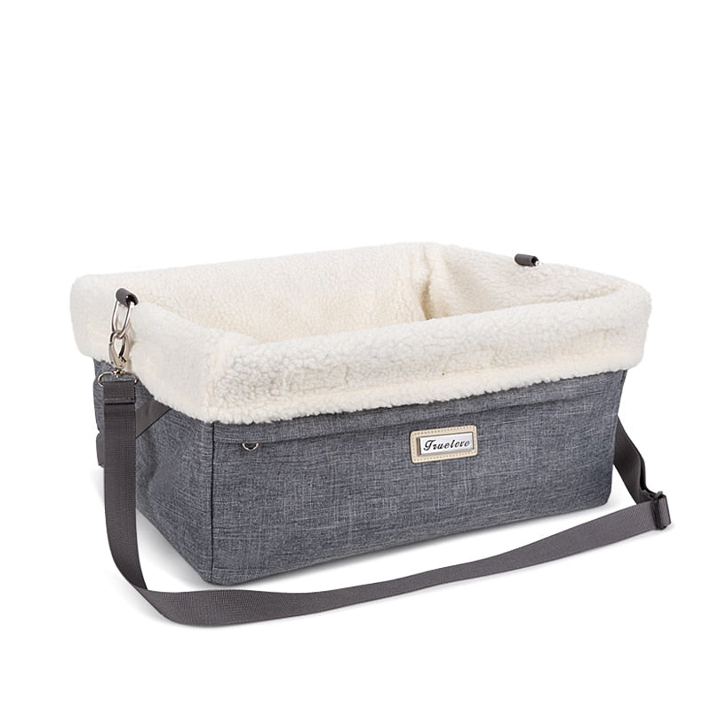 Lamb Fleece Dog Car Safety Seat Carrier