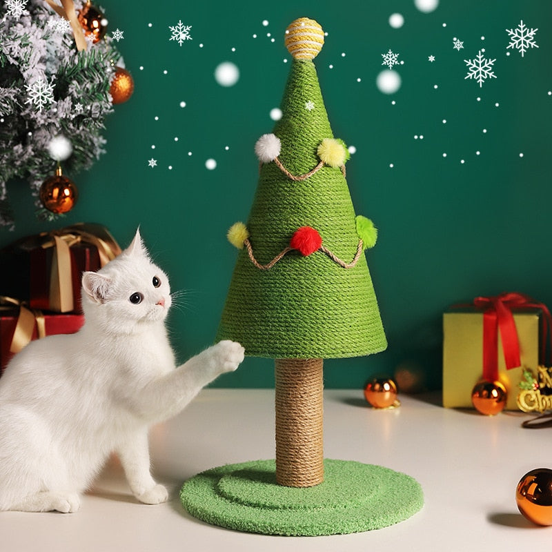 Christmas Tree Cat Scratching Frame