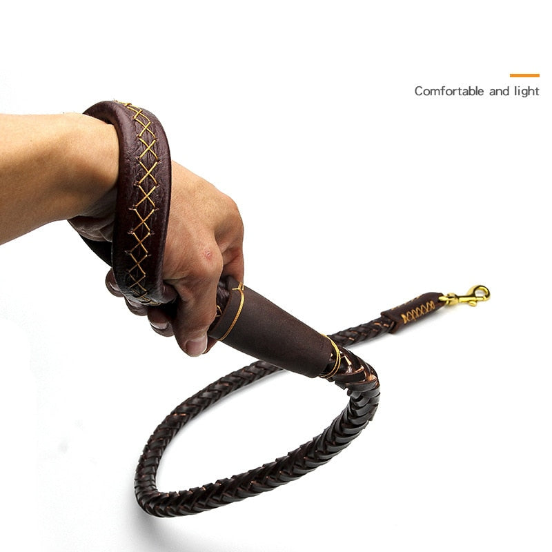 Handmade Strong Leather Dog Leash