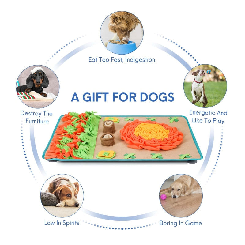 Slow Eating Dog Enrichment Snuffle Mat