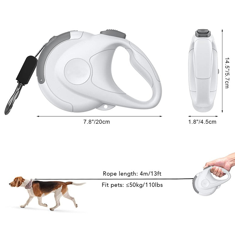 4M One Handed Brake Dog Leash