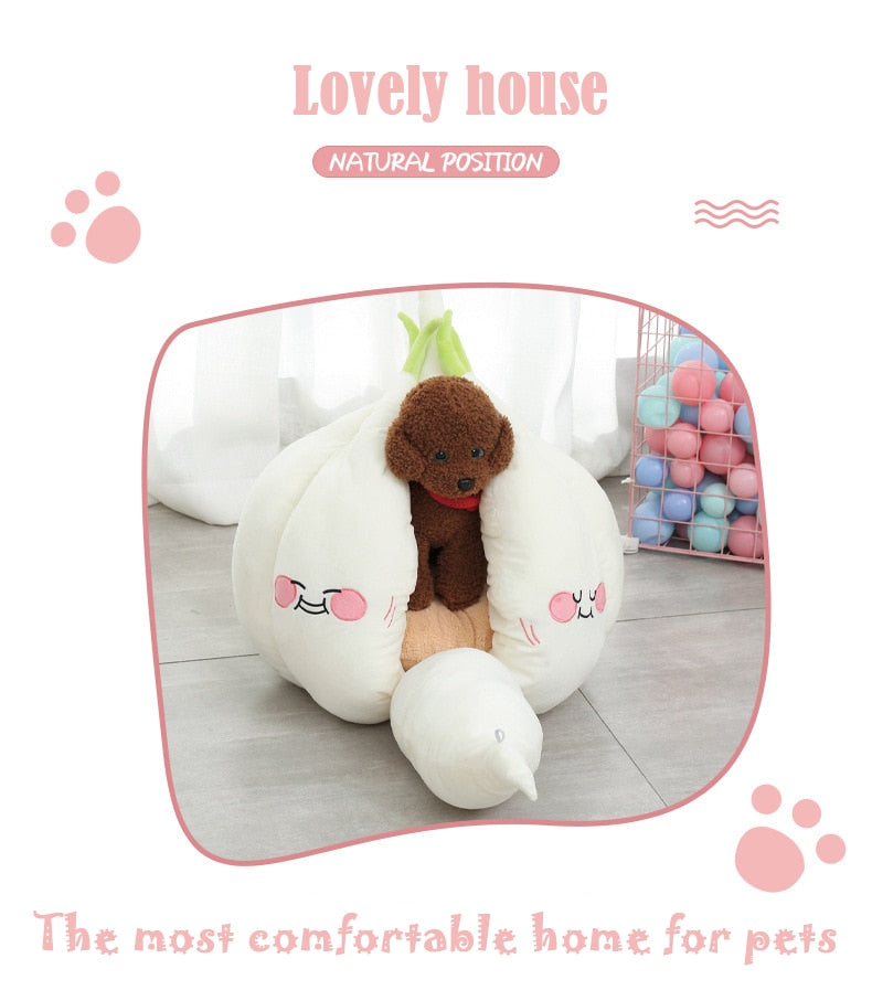 Funny Garlic Pet Bed