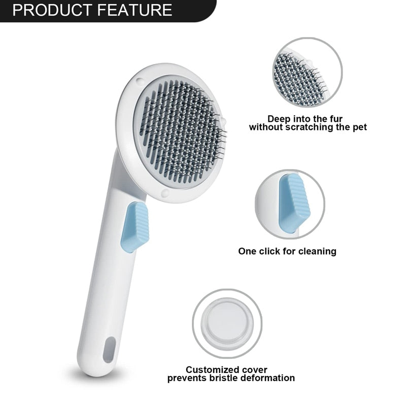 Dog Massage Self Cleaning Slicker Brush