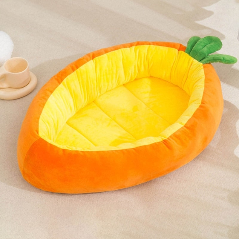 Carrot Shape Soft Carrot Cat Bed