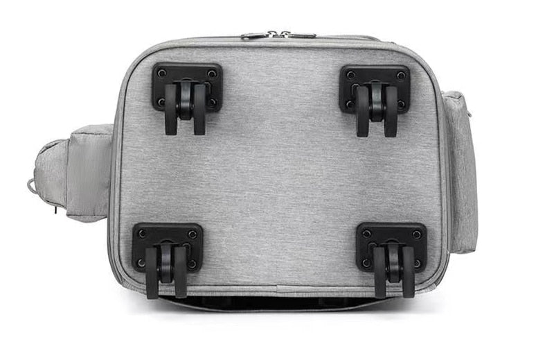 Double Compartment Pet Carrier Suitcase