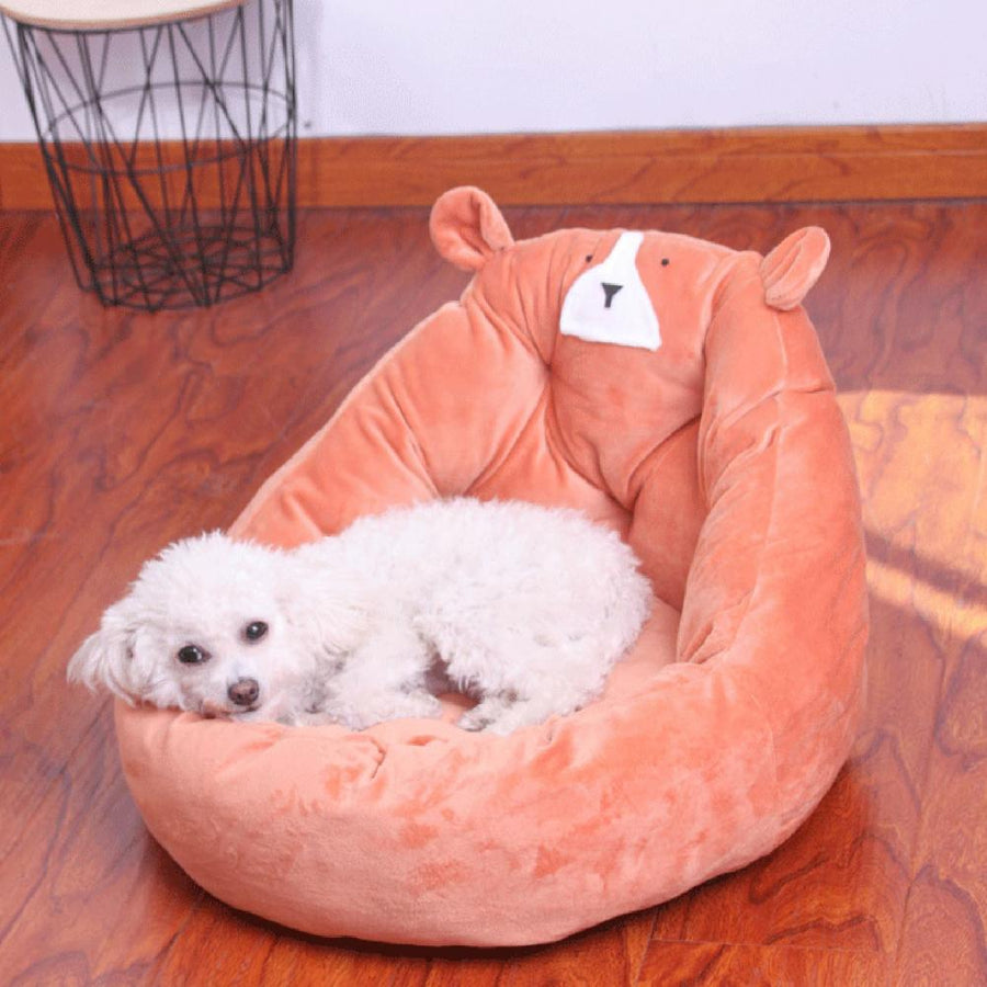 Cute Cartoon Bear Dog Bed