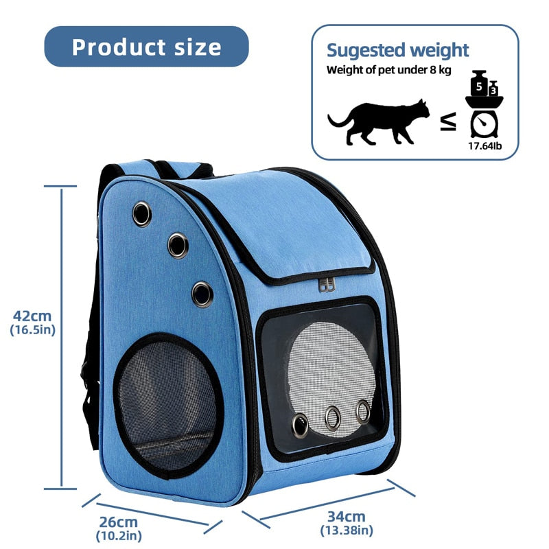 Double Sided Mesh Pet Backpack