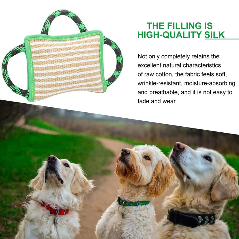 3 Nylon Handles Dog Bite Pillow