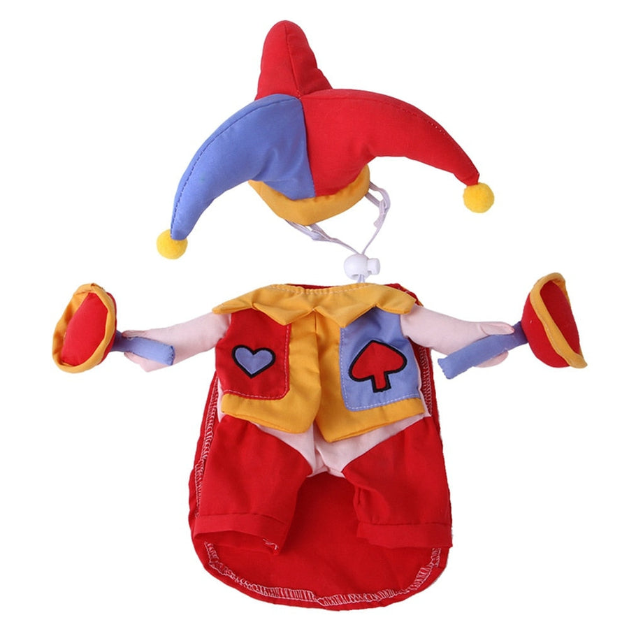 Funny Halloween Clown Pet Costumes