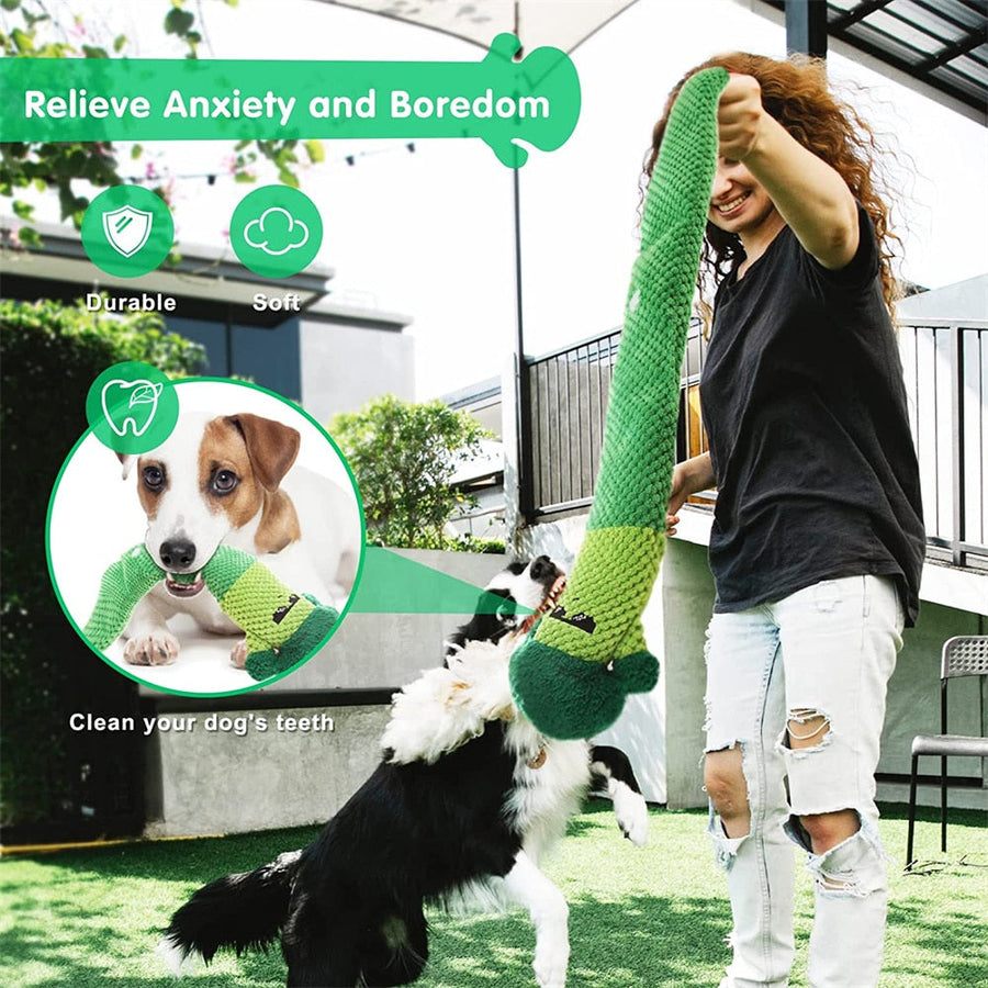 Broccoli Pet Squeaky Snuffle Toy