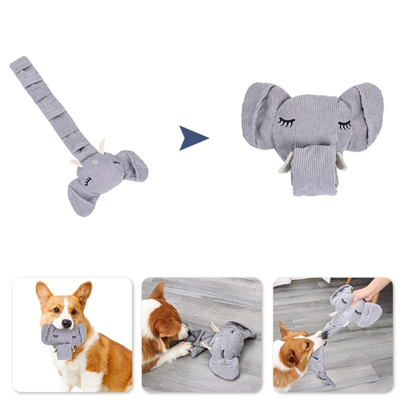 Cute Elephant Dog Snuffle Toy