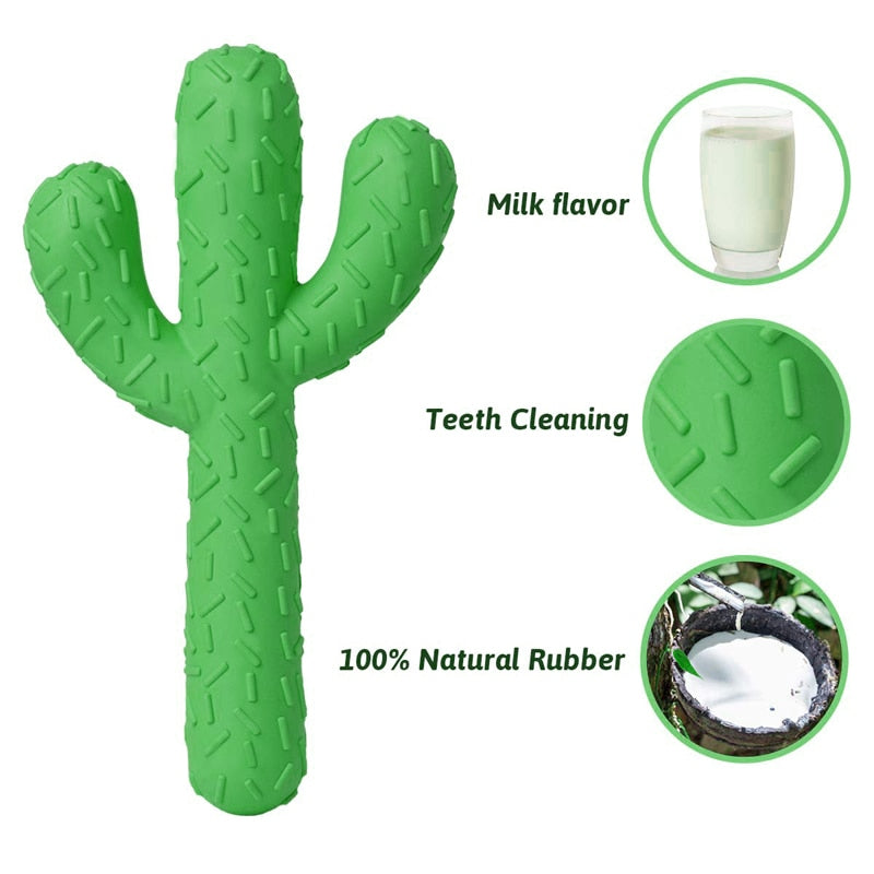 Durable Green Cactus Dog Chew Toys