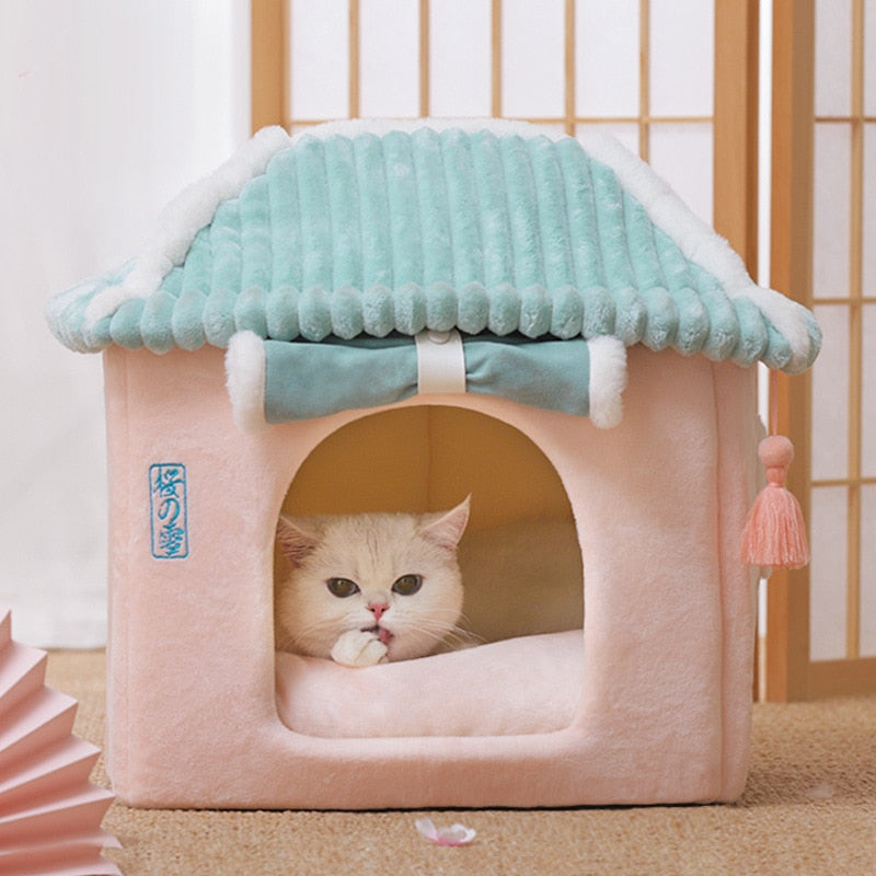 Kawaii Cute Cozy Cat House