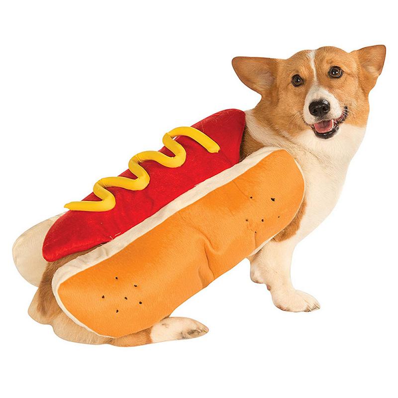 Hot Dog Shaped Pet Costume