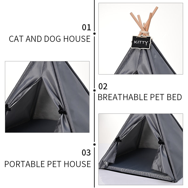 Teepee Cave Pet Tent House