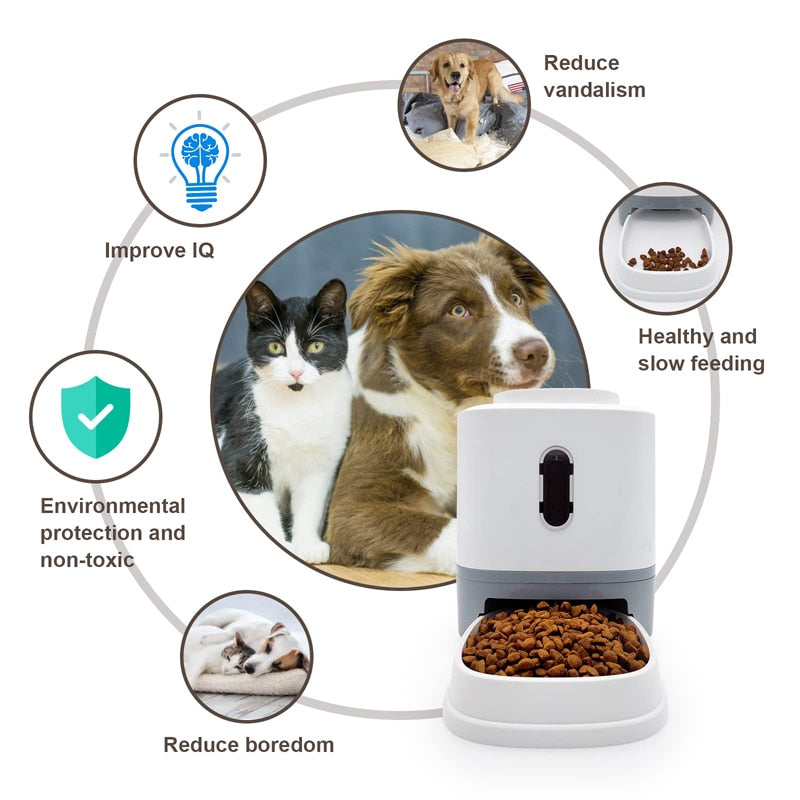 Catapult Button Design Dog Feeder