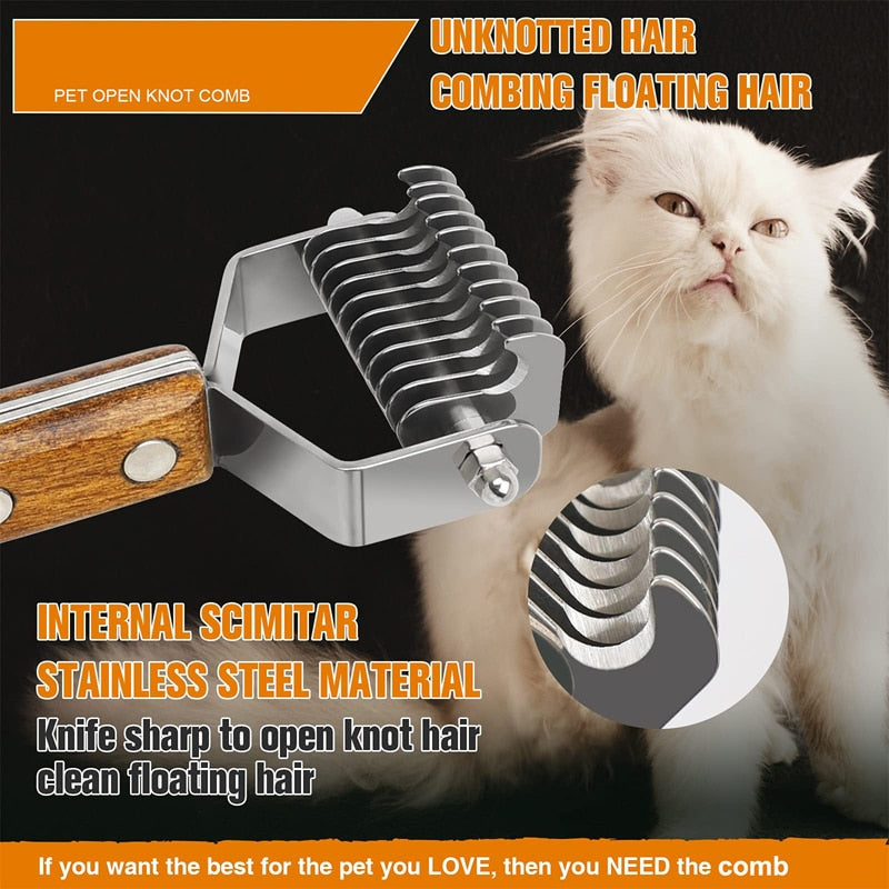 Professional Pet Dematting Undercoat Comb