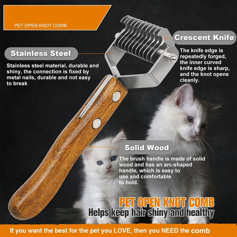 Professional Pet Dematting Undercoat Comb