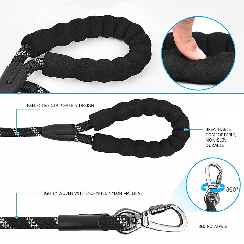 Heavy Duty Carabiner Dog Leash