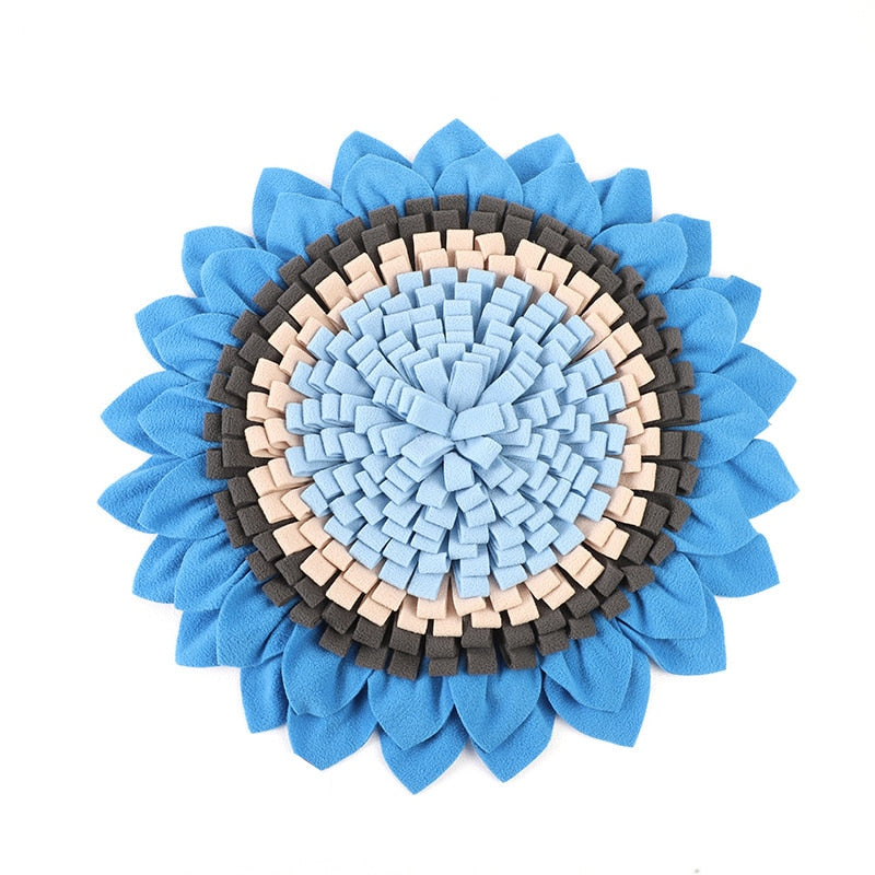 Blue Sunflower Durable Dog Puzzle Toy