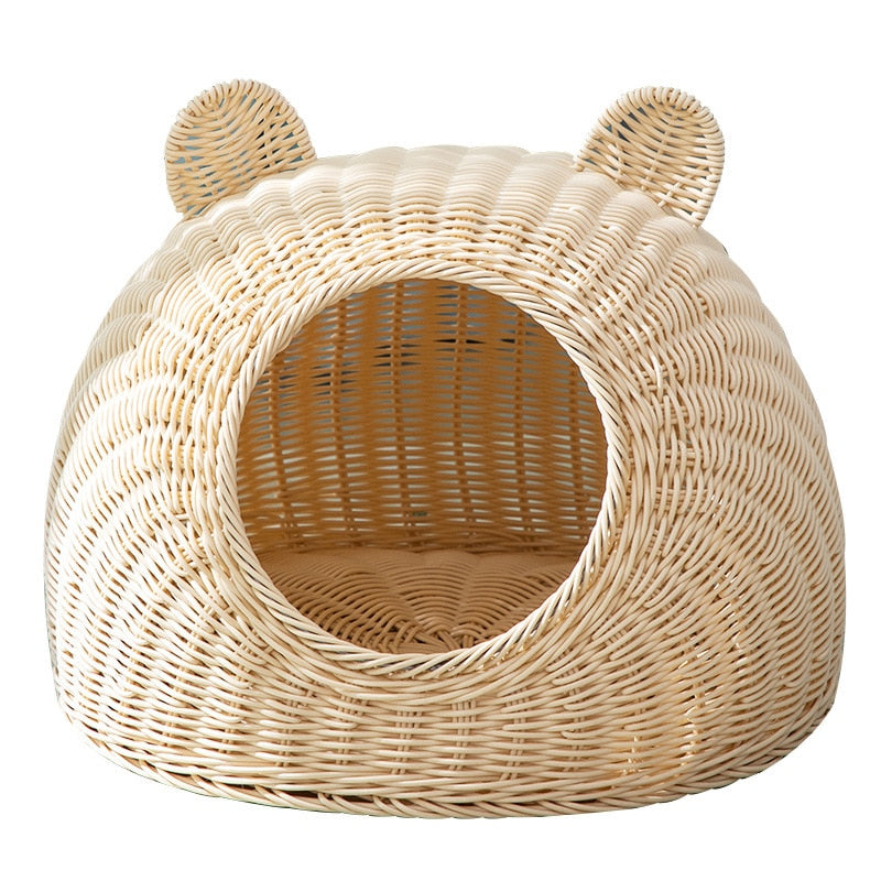 Hand Woven Rattan Pet Nest