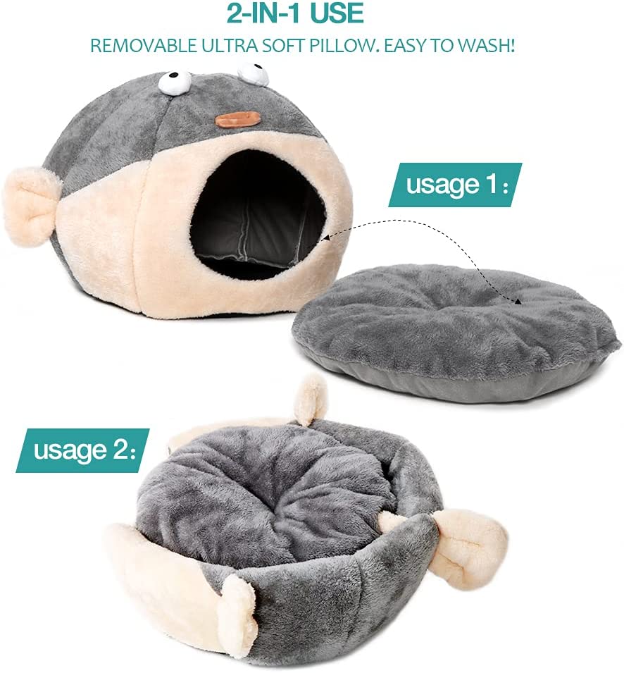 Premium Pufferfish Cat Bed