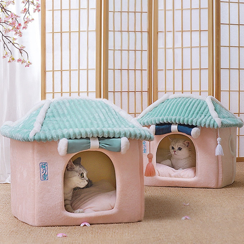 Kawaii Cute Cozy Cat House