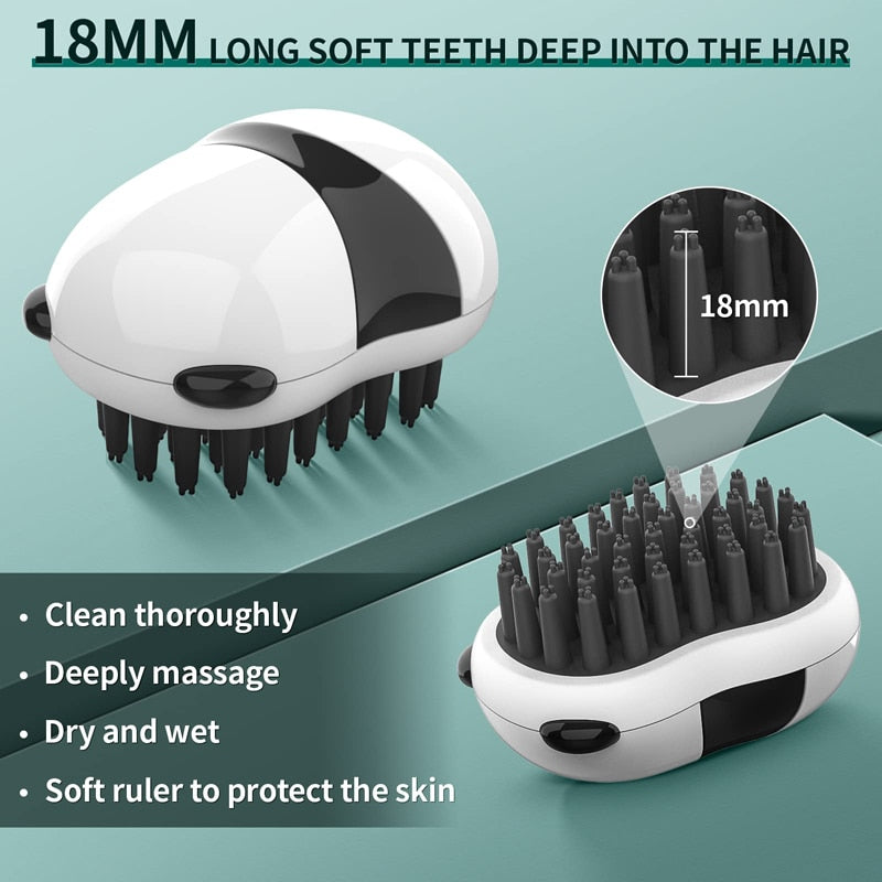 Cute Panda Shape Pet Bathing Brush