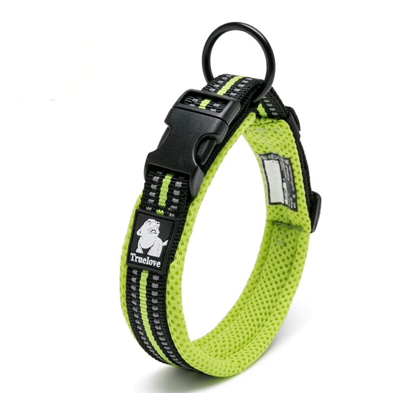 3M Reflective Nylon Padded Dog Collar