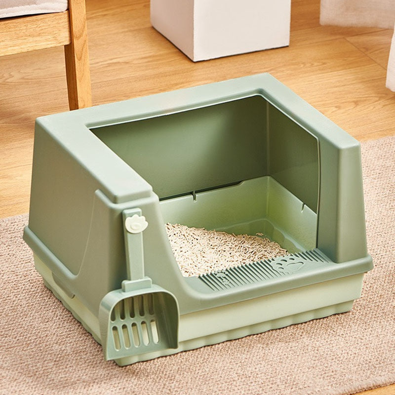 Pedal Design Indoor Cat Litter Box