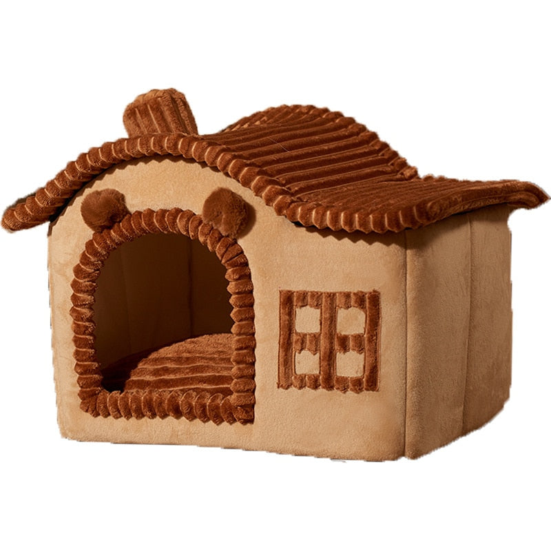 Luxury Warm Plush Cat House