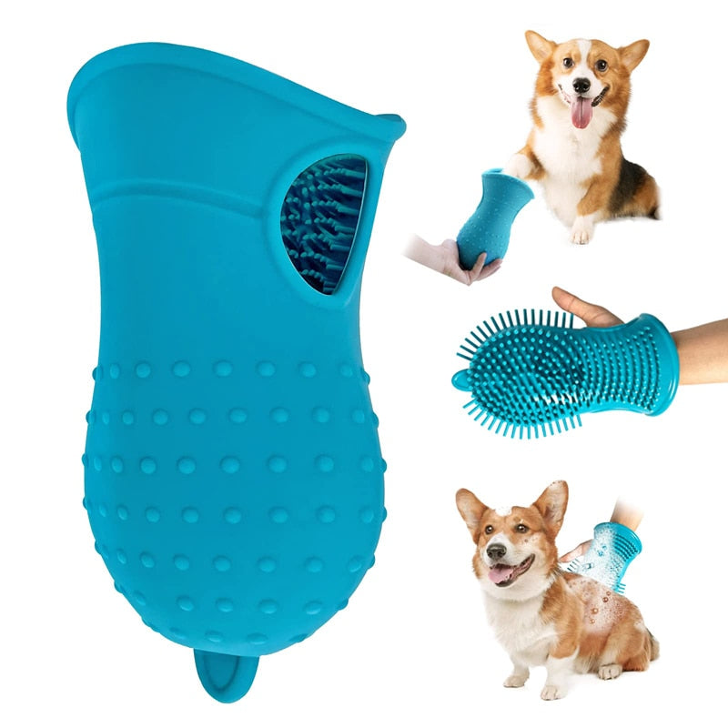 2 In 1 Dog Paw Cleaner Cup Bathing Brush