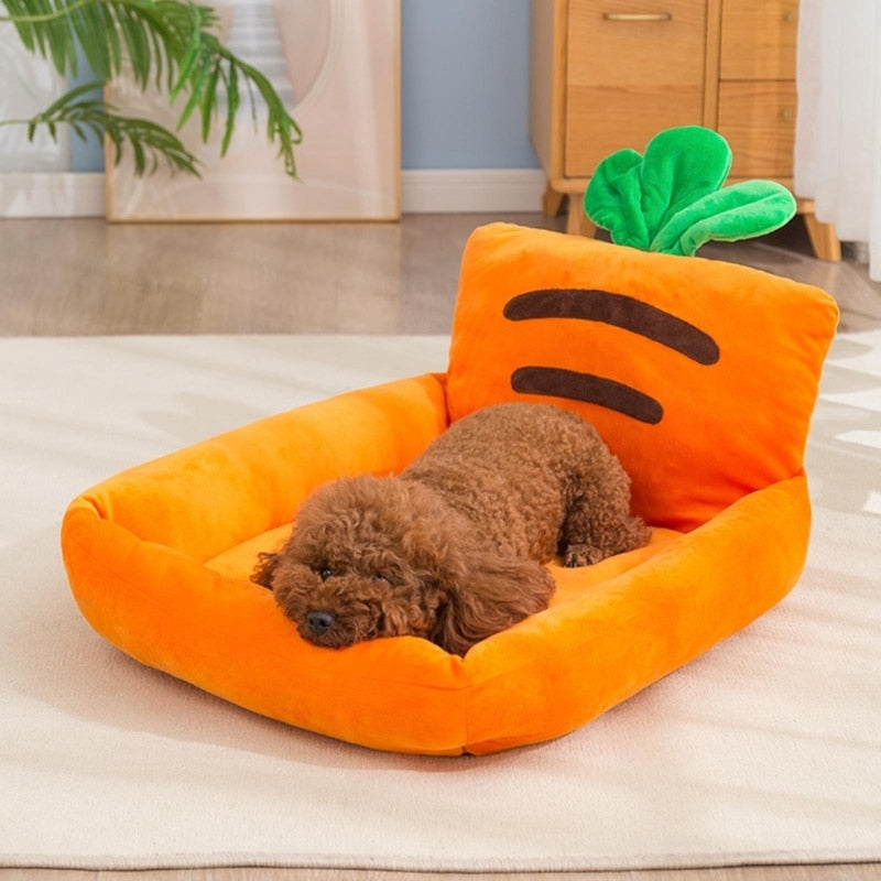 Cute Carrot Shape Small Dog Bed