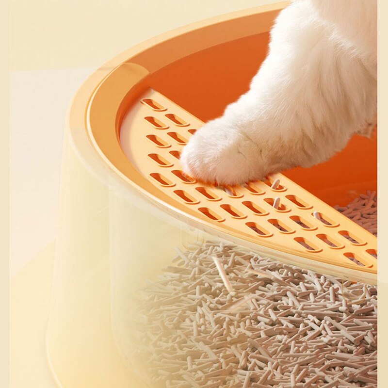 Fully Enclosed Flip Top Cute Duck Cat Litter Box