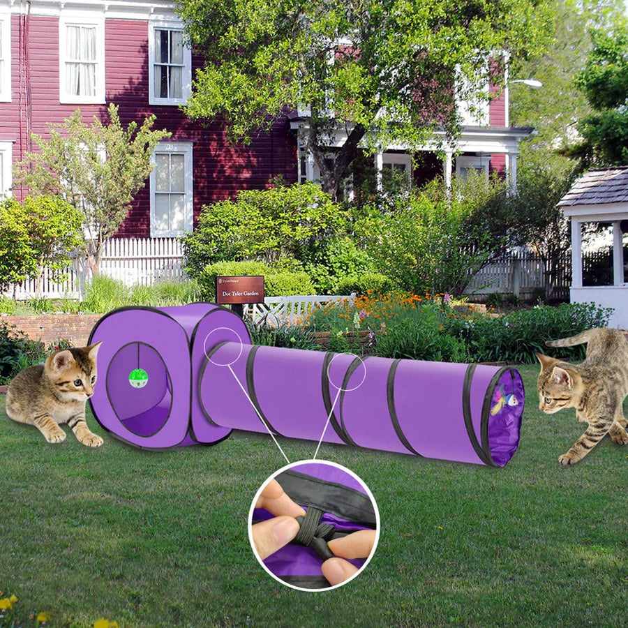 3 Ways Collapsible Cat Tunnel