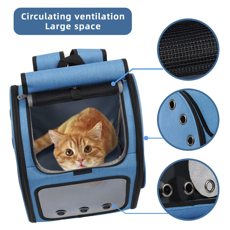 Double Sided Mesh Pet Backpack