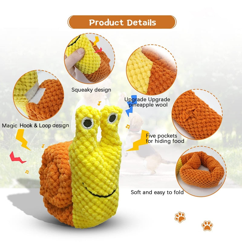 Pineapple Velvet Food Dispensing Dog Toy