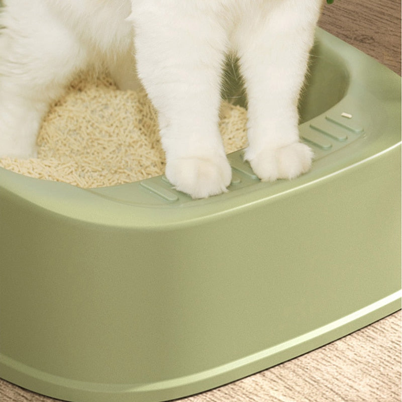 Semi Closed Design Open Cat Litter Box