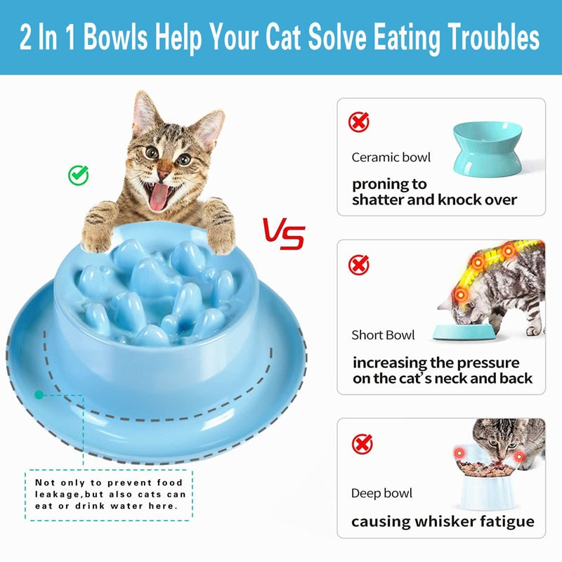 Obesity Prevention Raised Pet Bowl