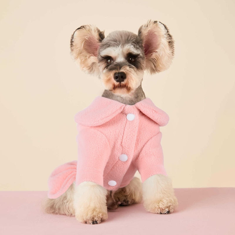 Fleece Fashion Cute Warm Dog Dress